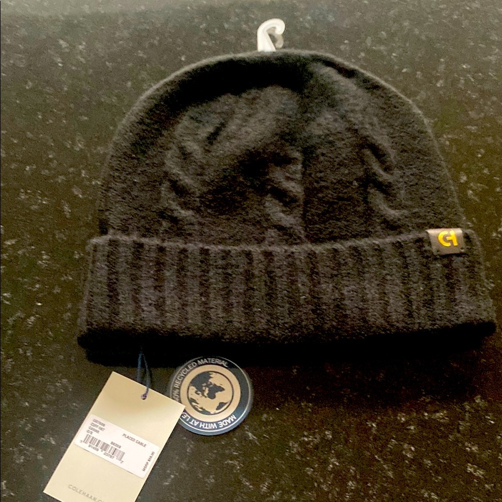 C1 Black Knit Beanie